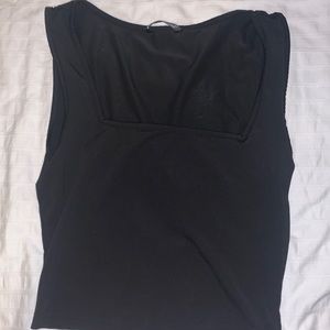 Black tank top